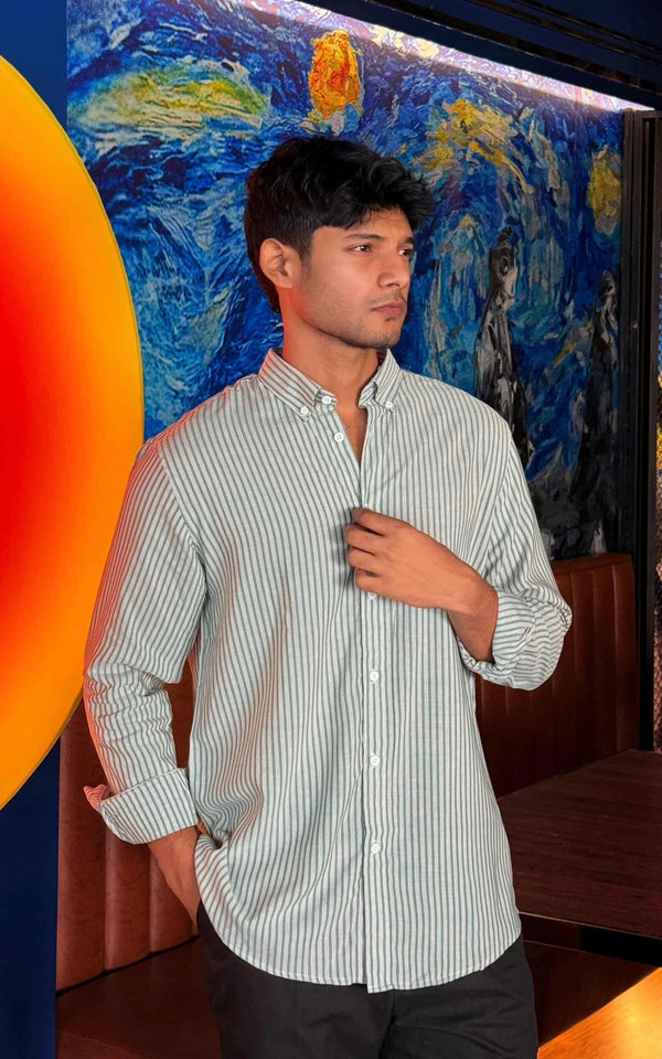 Zair's Old Money Mint Green Shirt