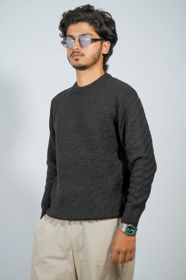 Zair's Black Knit Sweater