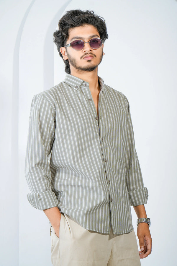 Zair's Green Stripe Shirt