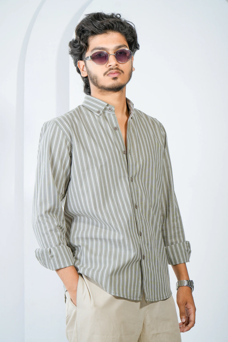 Zair's Green Stripe Shirt