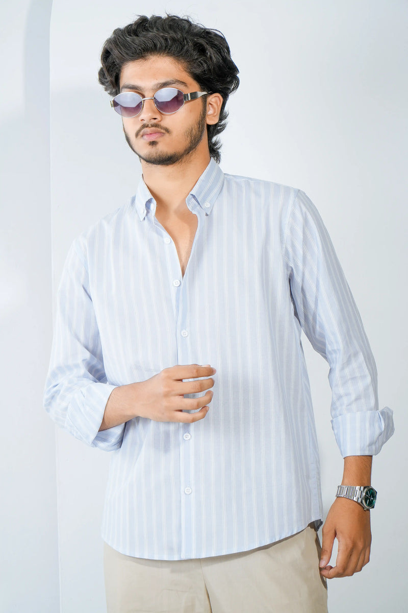 Zair's Light Blue Stripe Shirt