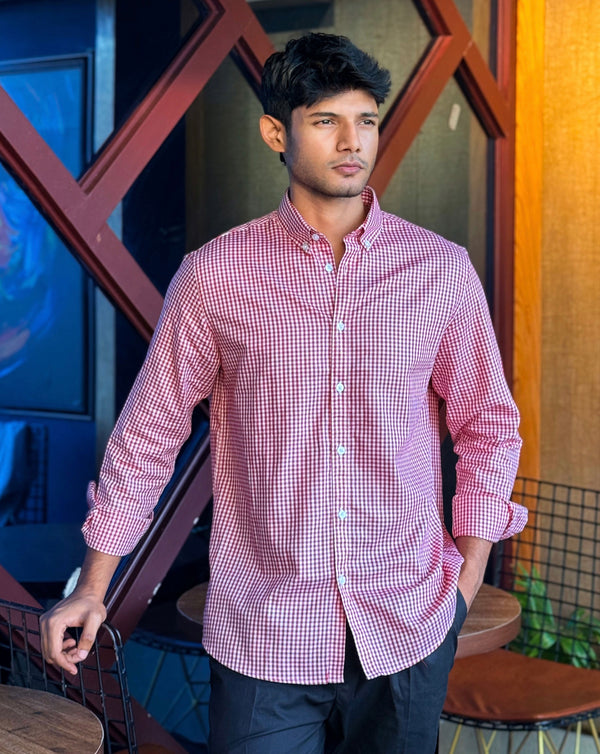Zair's Red Check Shirt