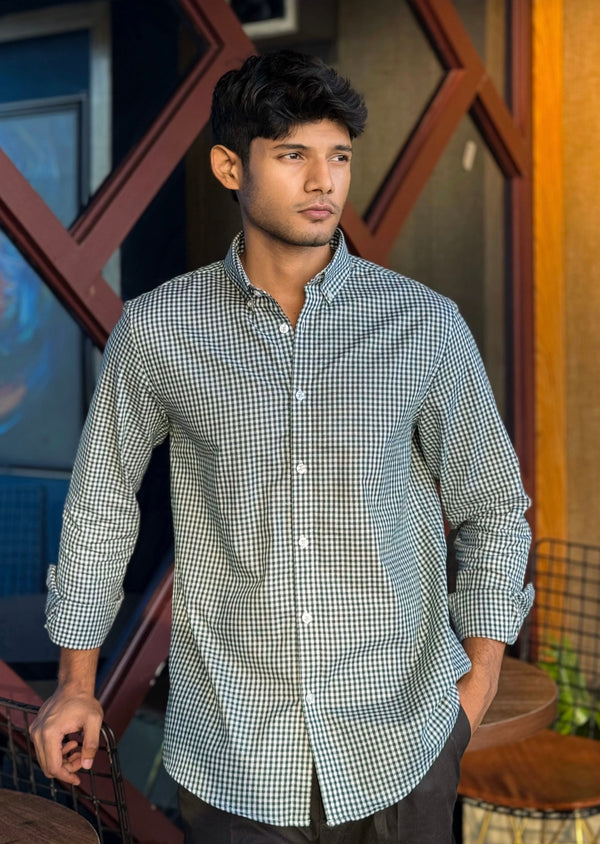Zair's Green Check Shirt