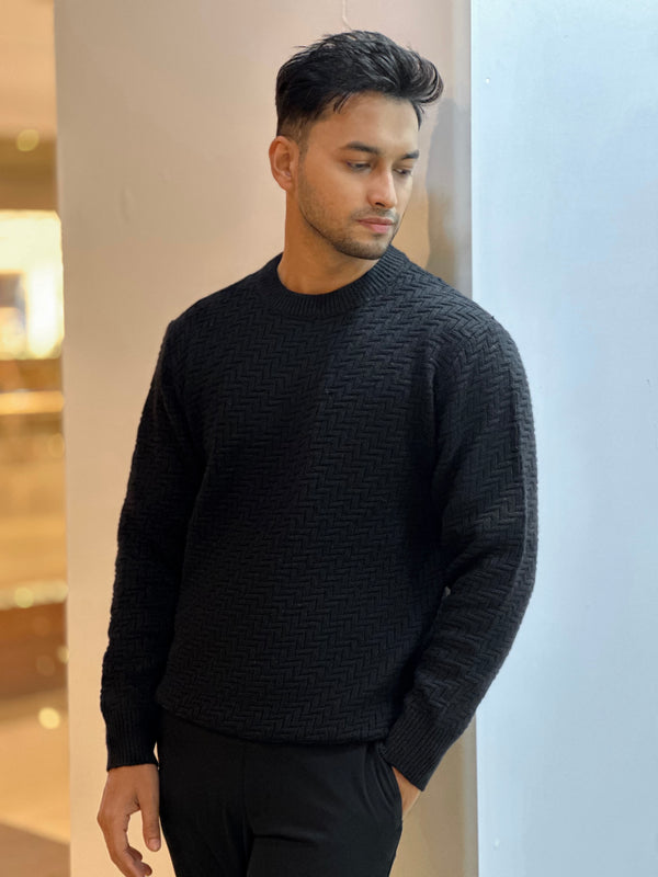 Zair's Black Knit Sweater