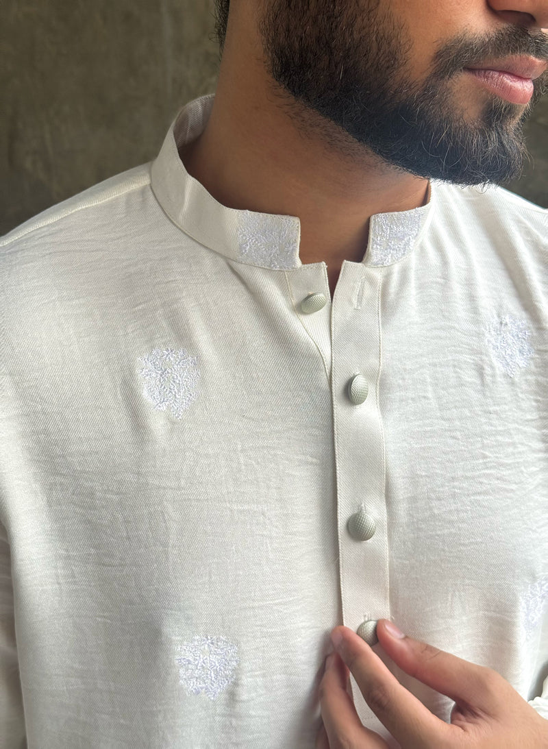 Zair`s Luxury Punjabi - The Artisan Blanc