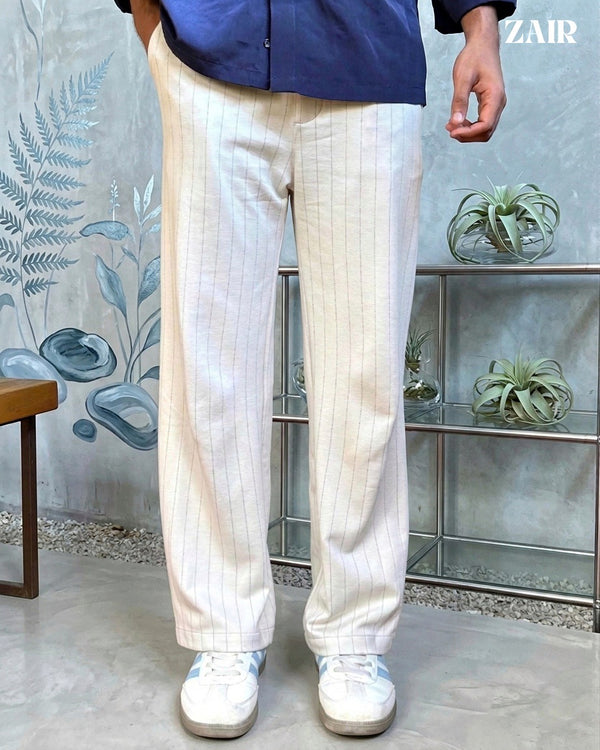 Linear Formal Baggy Pant ( beige)