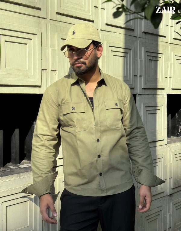 Zair's Atelier Shacket - Sage Green